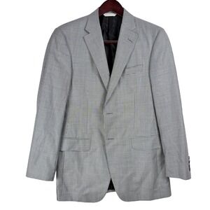 Samuelsohn Blazer Mens‎ 40 Reg Wool Silk Houndstooth SB Gable Luxury Academia